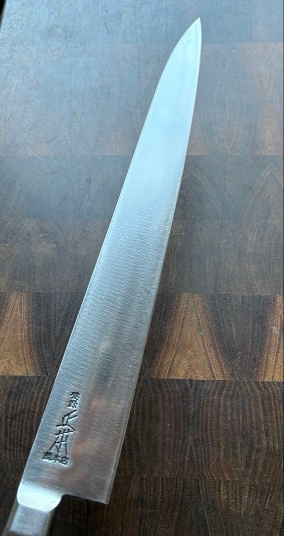 正本総本店　最上　筋引　270mm 9寸　包丁　高級炭素鋼　洋包丁　スライサー