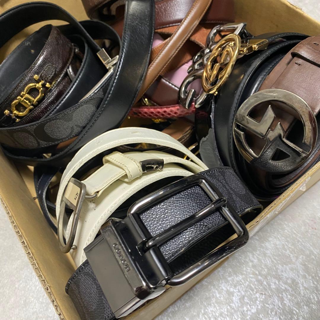 ベルト まとめ セット 本革 レザー メンズ レディース ブランド 大量