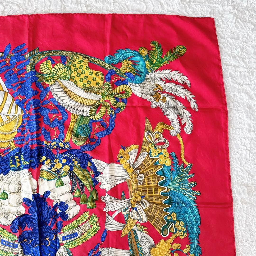 HERMES エルメス カレ90 シルク スカーフ CHAPEAU 脱帽