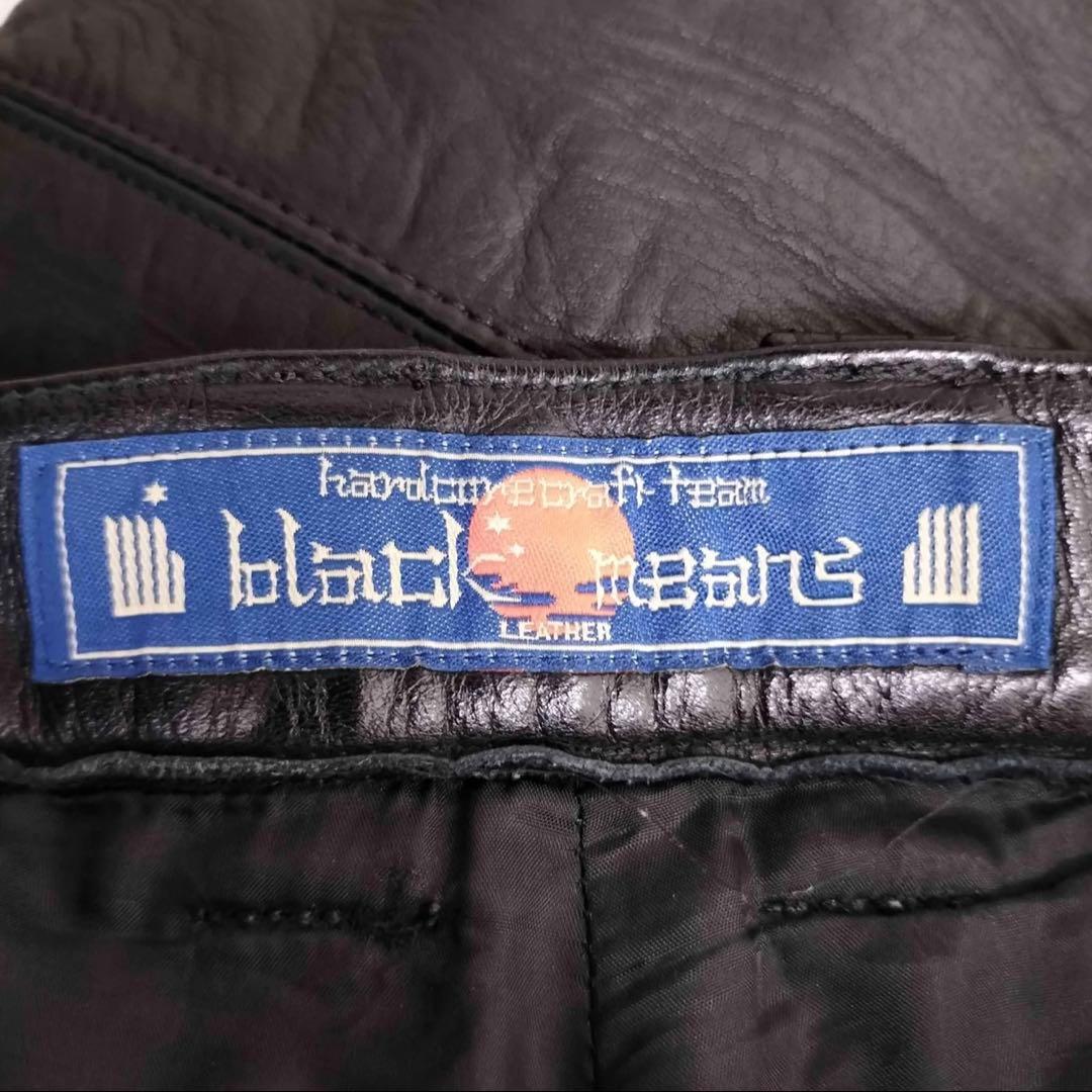 BLACKMEANS LEATHER ZIP PANTSレザーパンツJPN：3