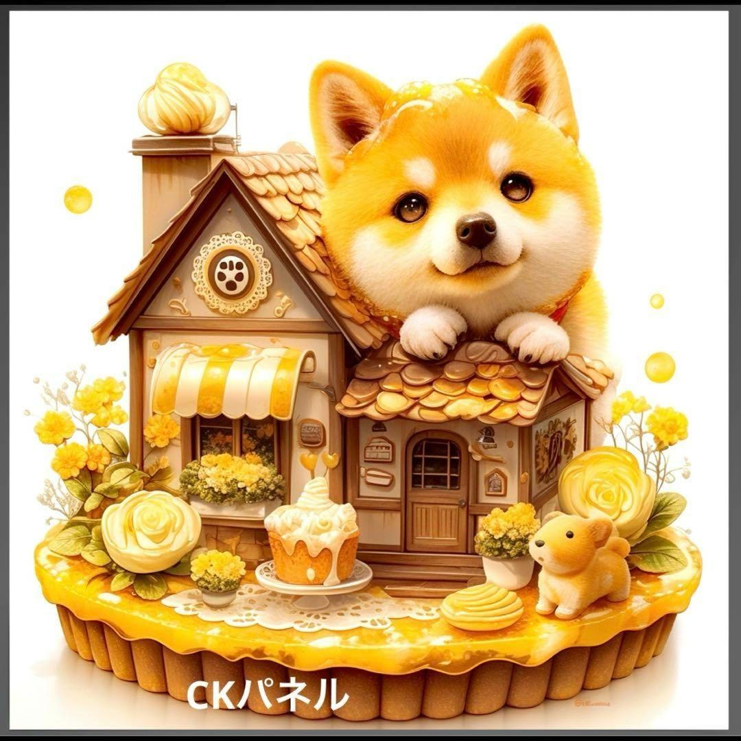 激レア柴犬パネル生地　ハンドメイド