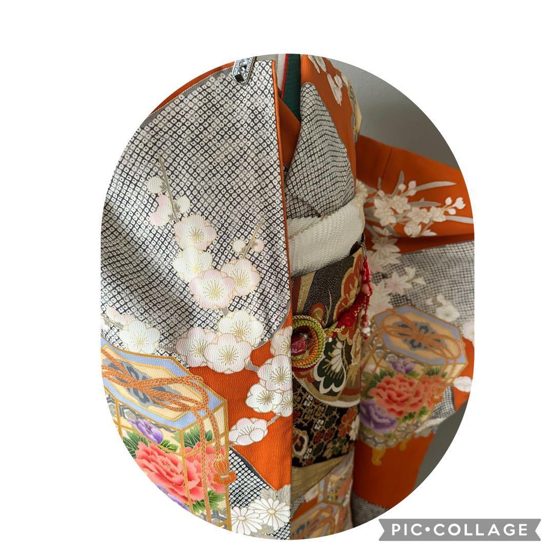 可愛いお振袖　正絹