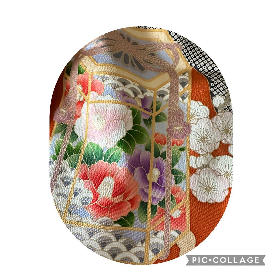 可愛いお振袖　正絹