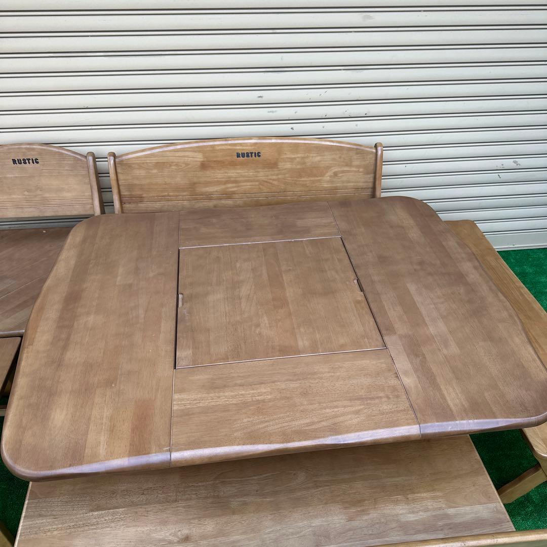 【引き取り希望】カリモク ルスティック 囲炉裏テーブル ダイニングセット is※