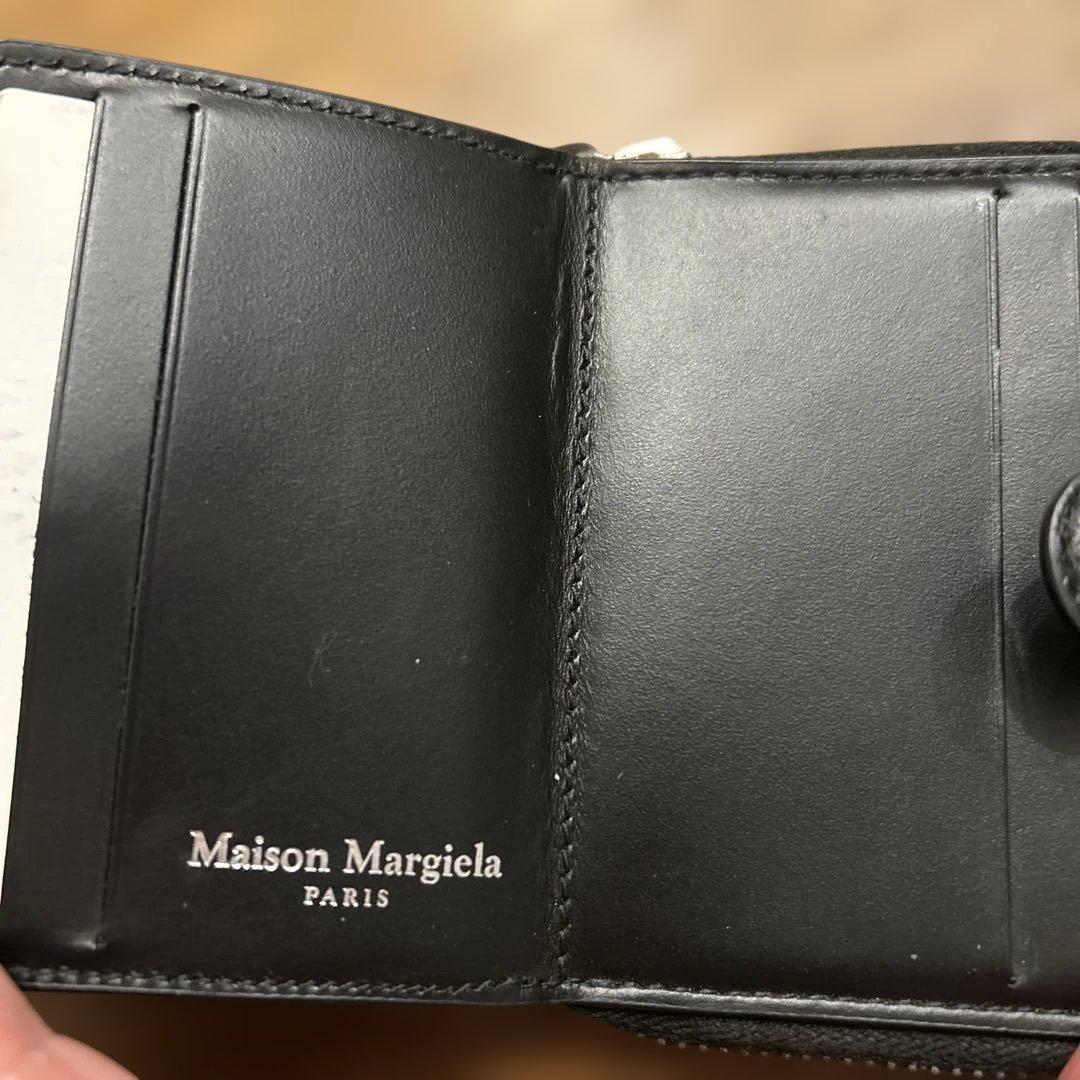 正規品　メゾン マルジェラ ラウンドファスナー二つ折り小銭入れ