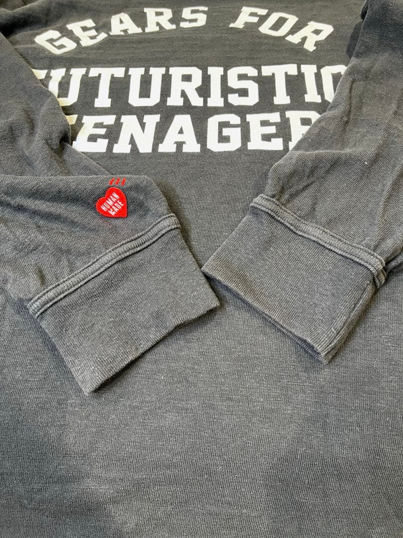 HUMAN MEDE T-SHIRT BLACK 長袖カットソー黒