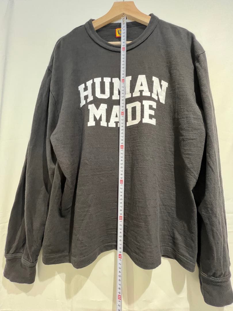 HUMAN MEDE T-SHIRT BLACK 長袖カットソー黒