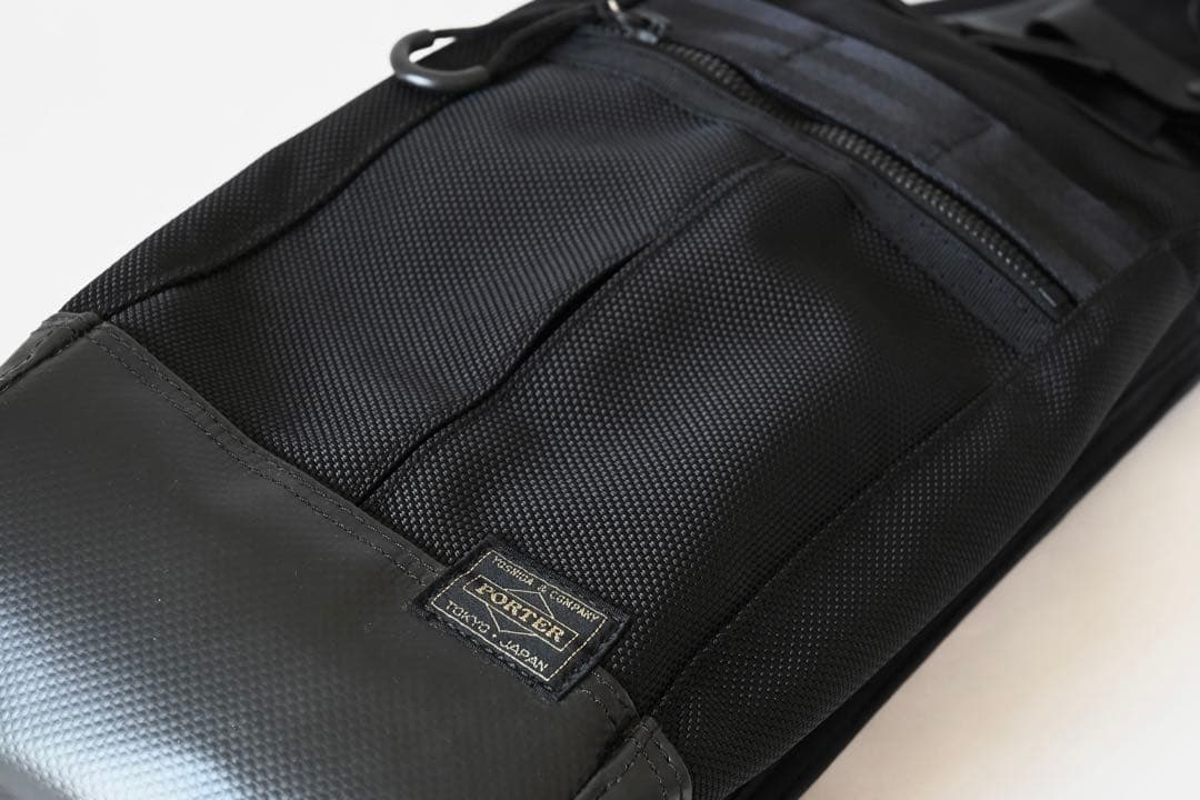 極美品 ポーター ヒート スリング ショルダーバッグ ボディバッグ 黒