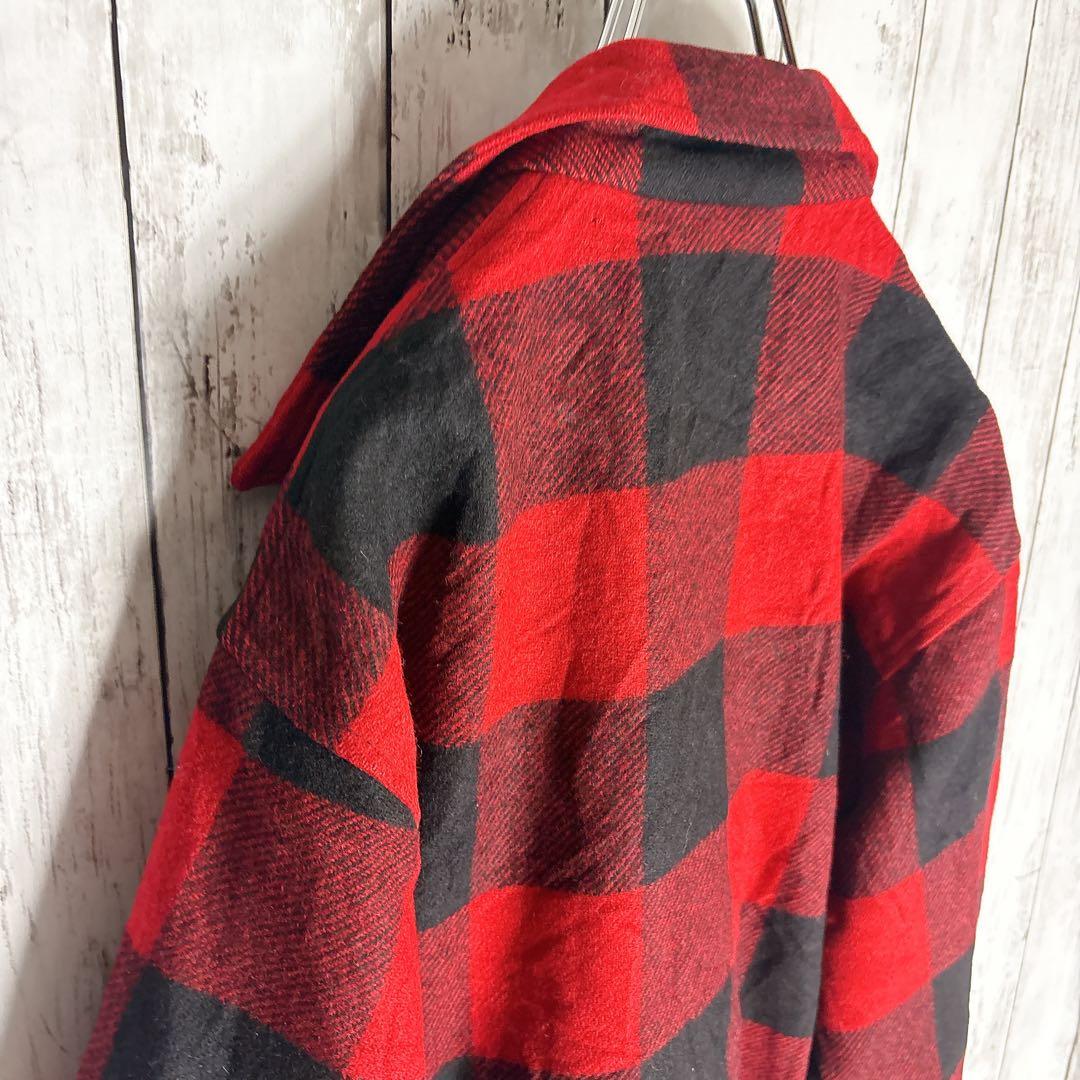 ペンドルトン 60s ブロックチェック 肉厚ネルシャツ ウール ヴィンテージ