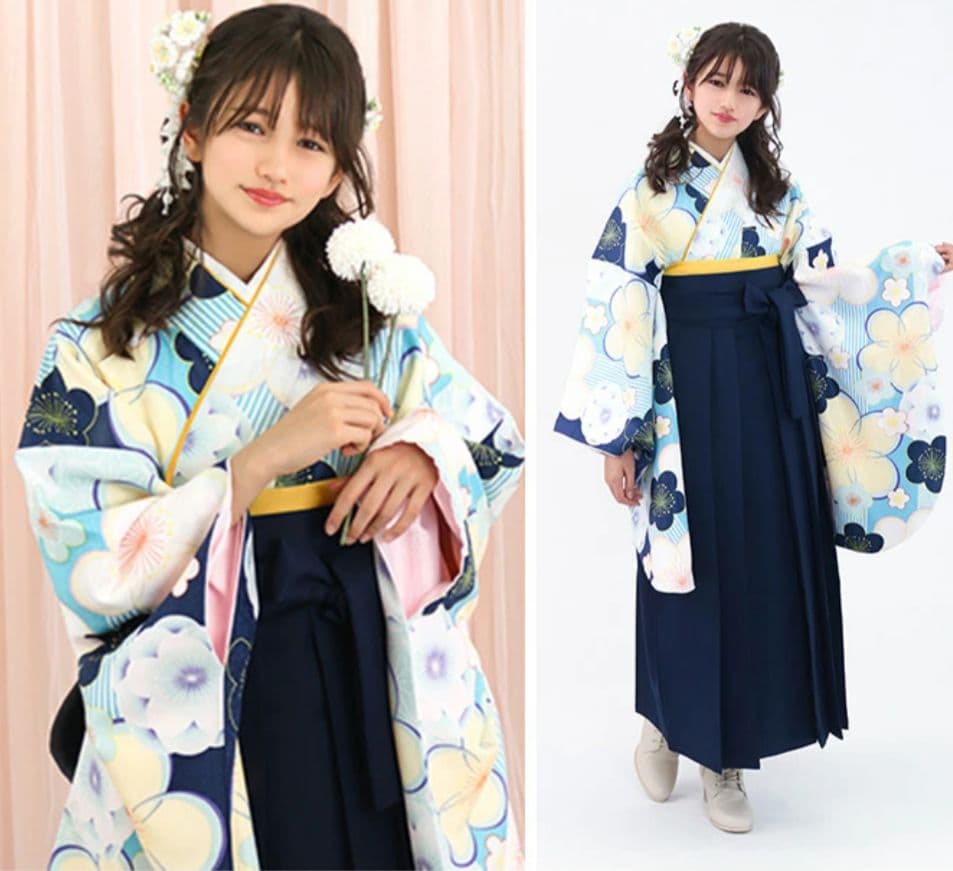 京越 ジュニア 簡単着付け 袴 襦袢 髪飾り