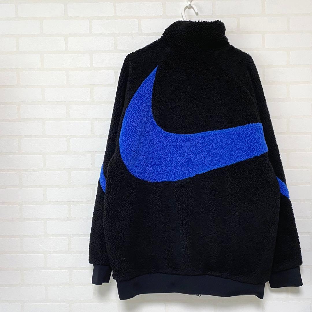 NIKE BIGSWOOSH ブルー フリースジャケット リバーシブル
