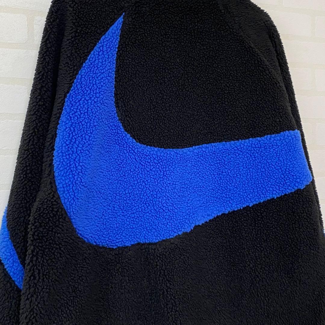 NIKE BIGSWOOSH ブルー フリースジャケット リバーシブル