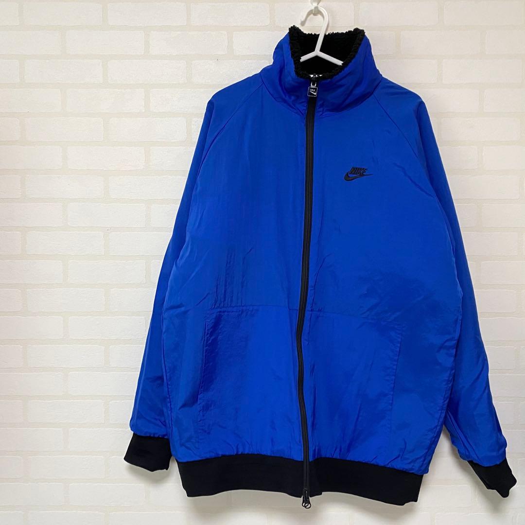 NIKE BIGSWOOSH ブルー フリースジャケット リバーシブル