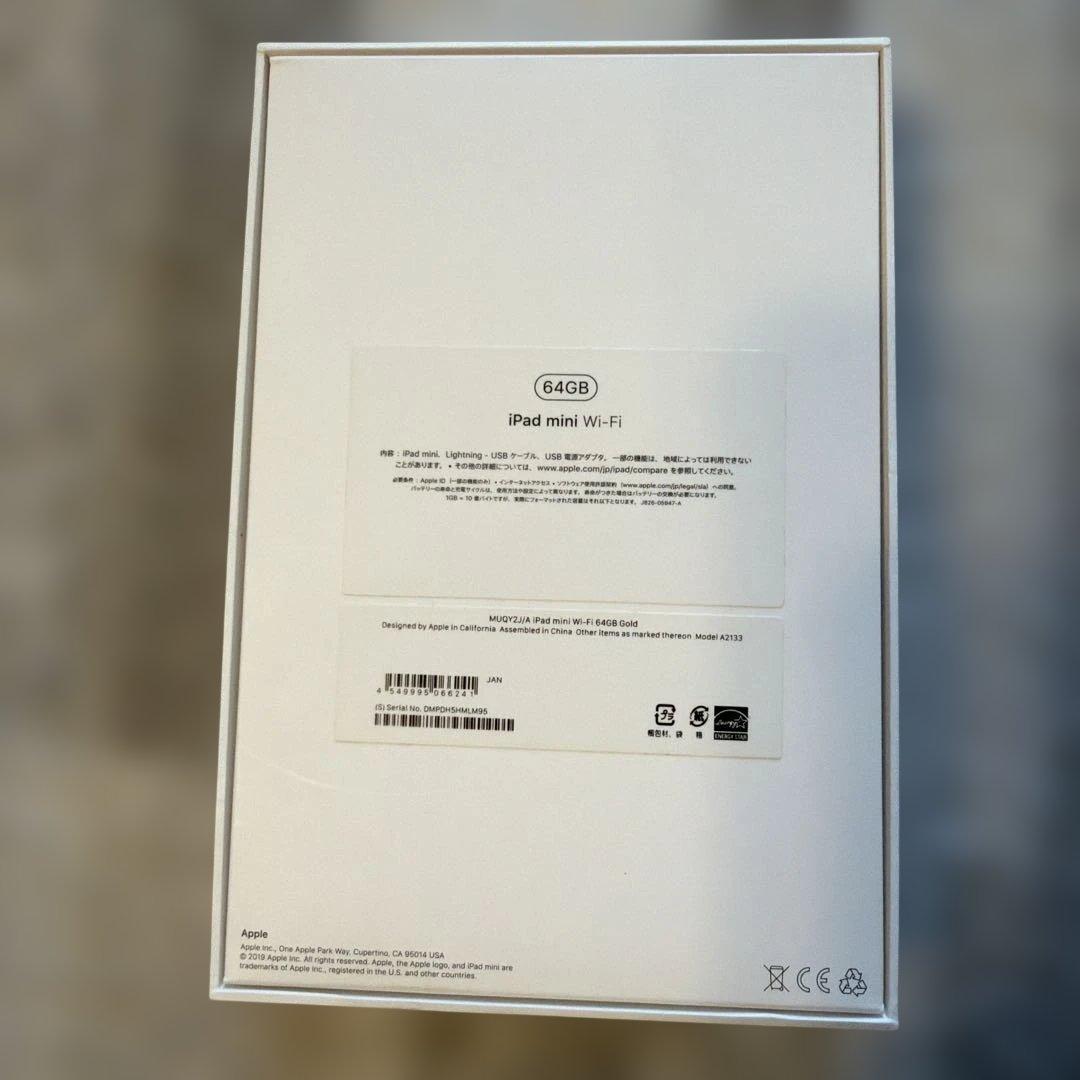 美品　最大容量95% iPad mini 第5世代 64GB SIMフリー
