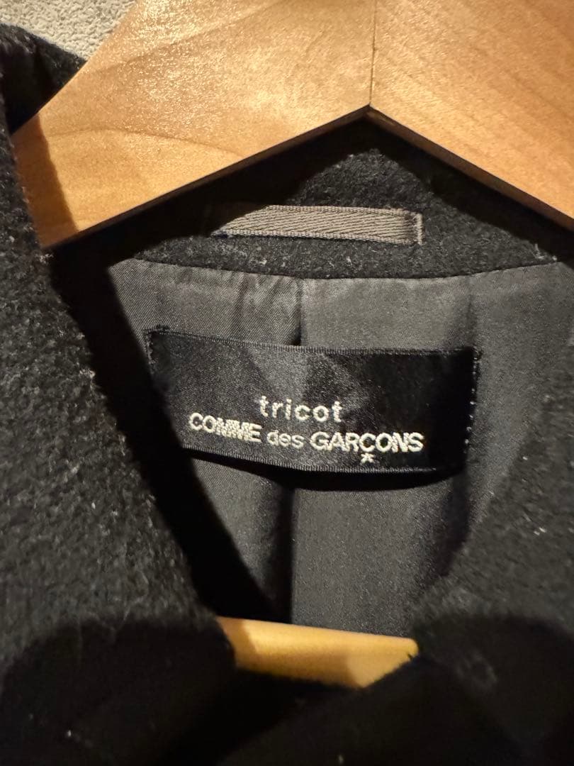 tricot COMME des GARÇONS ウールコート 黒 ユニセックス