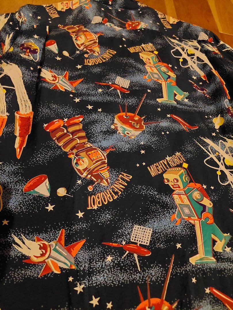 ☆美品☆　サンサーフ　ロボット　スペース　アロハシャツ　M　SUNSURF