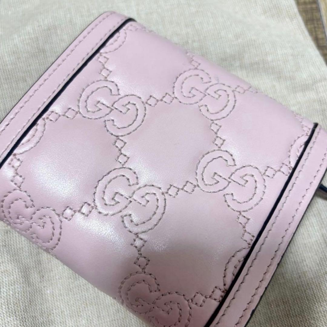 GUCCI 三つ折り財布　レザーウォレット　ミニウォレット