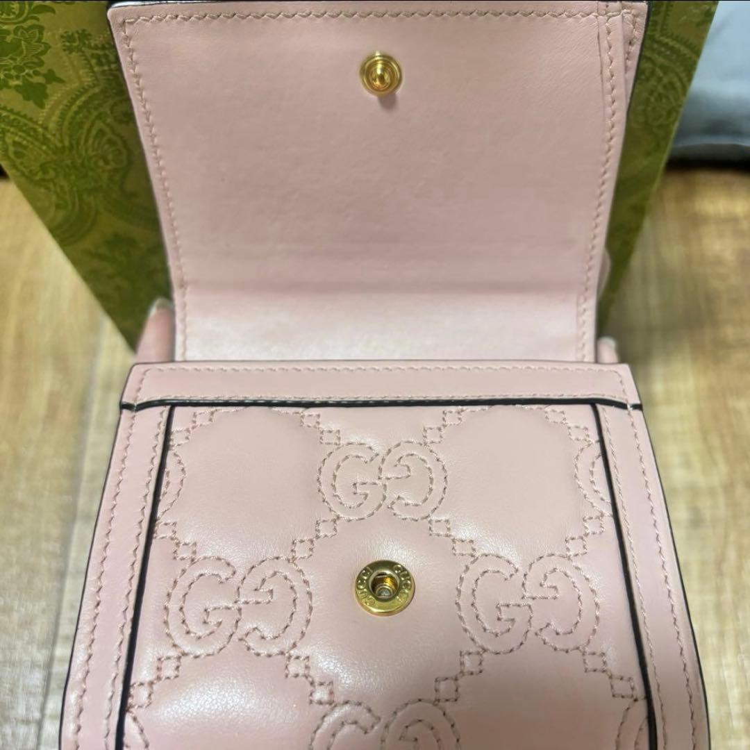 GUCCI 三つ折り財布　レザーウォレット　ミニウォレット