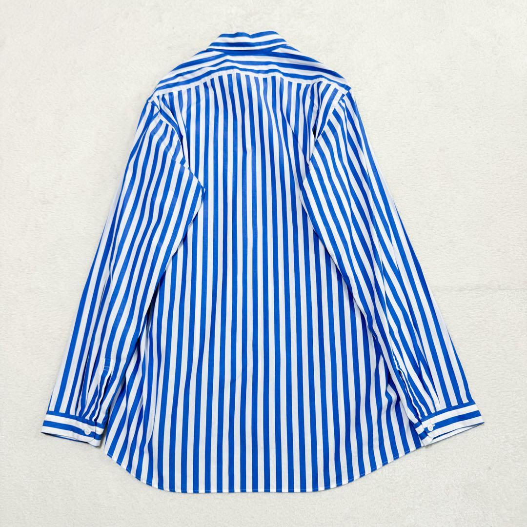 美品 ディガウェル ミンナノ コラボ ストライプ シャツ ブルー 2サイズ 希少