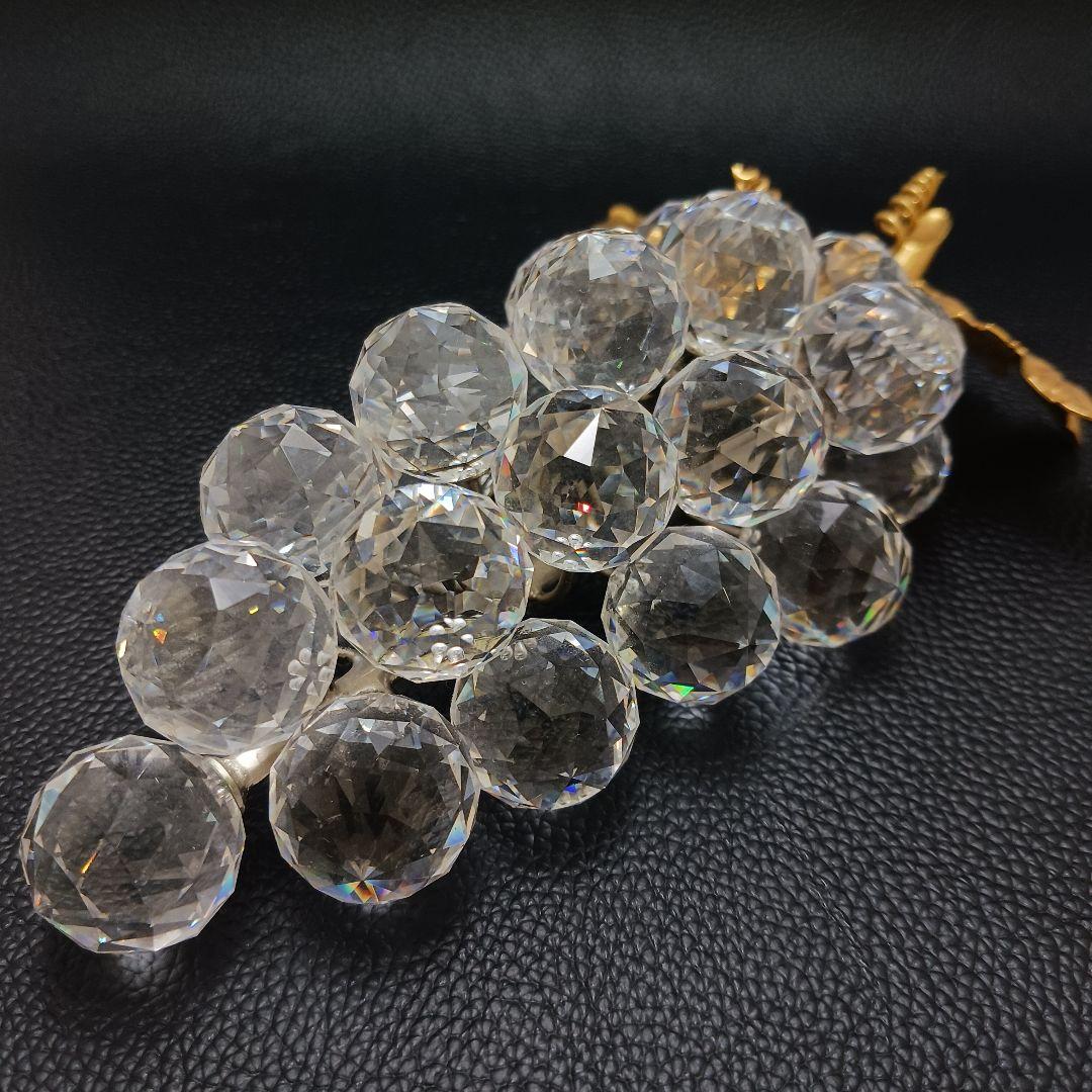 Y2435-3 SWAROVSKI スワロフスキー 葡萄 一房 大き目 オブジェ