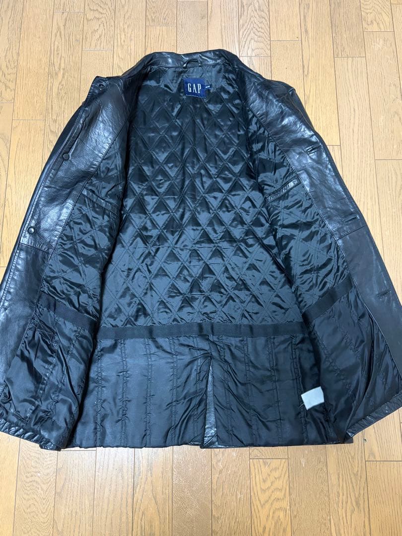 90s OLD Gapオールド ギャップ レザー カーコート 野村訓市 着用