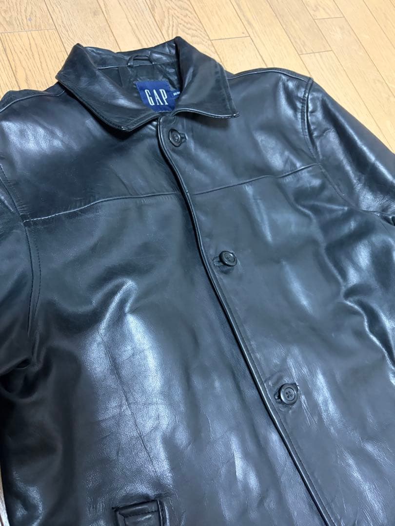 90s OLD Gapオールド ギャップ レザー カーコート 野村訓市 着用
