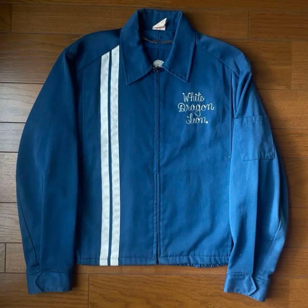60s レーヨン混 ギャバジャン カークラブ