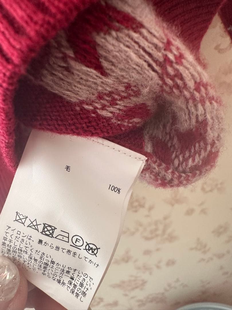 インゲボルグ　フラワー柄ニット　本日1/28迄の出品❗️