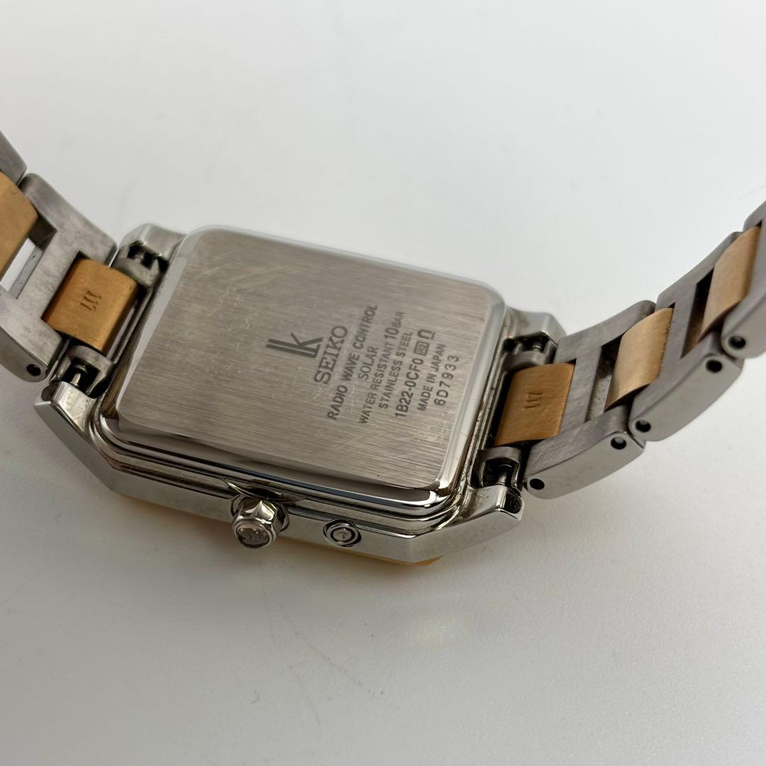 稼働品☆　SEIKOセイコー　ルキア　lk スクエア　電波ソーラー腕時計