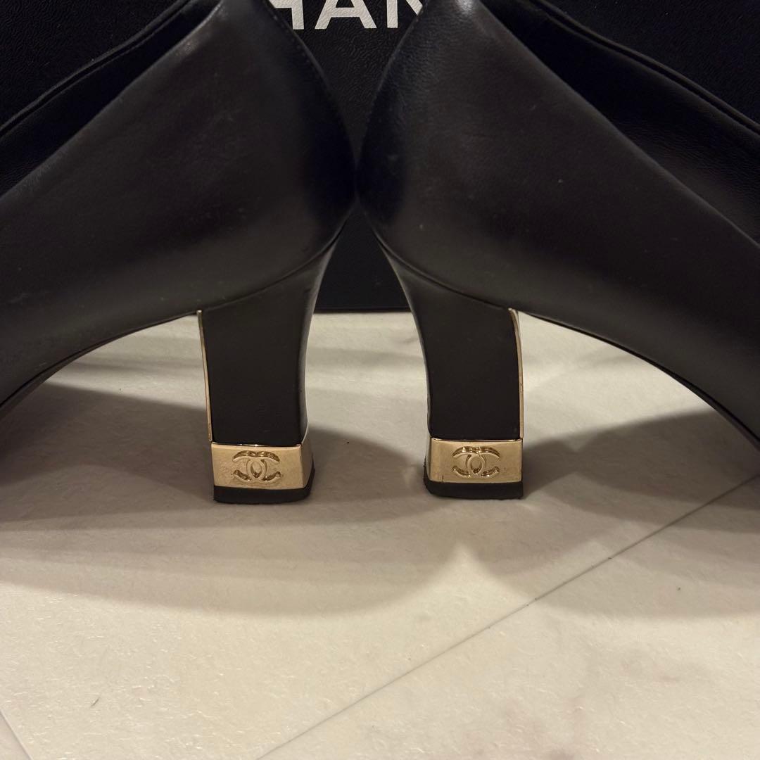 CHANEL ブラック パンプス　サイズ39