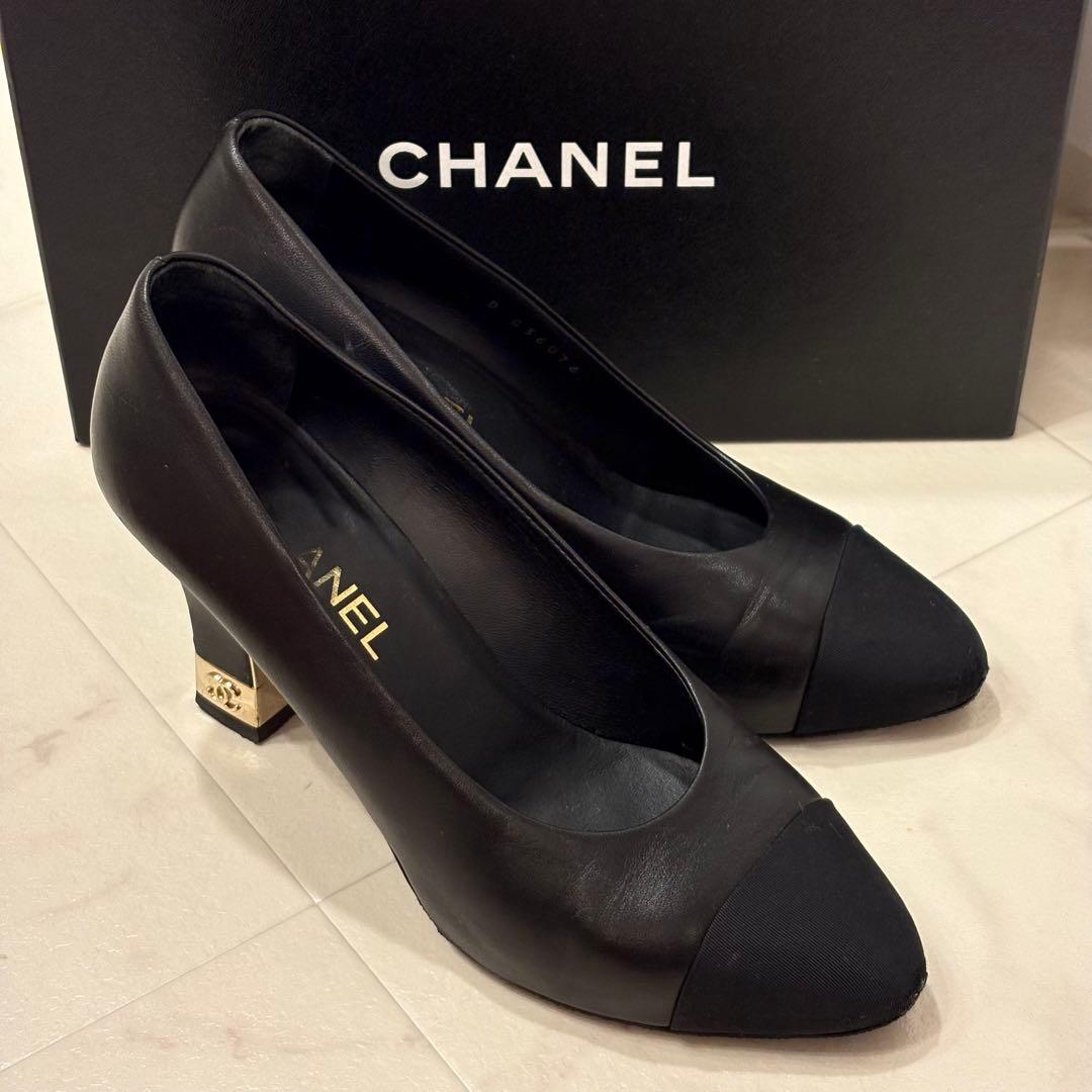 CHANEL ブラック パンプス　サイズ39
