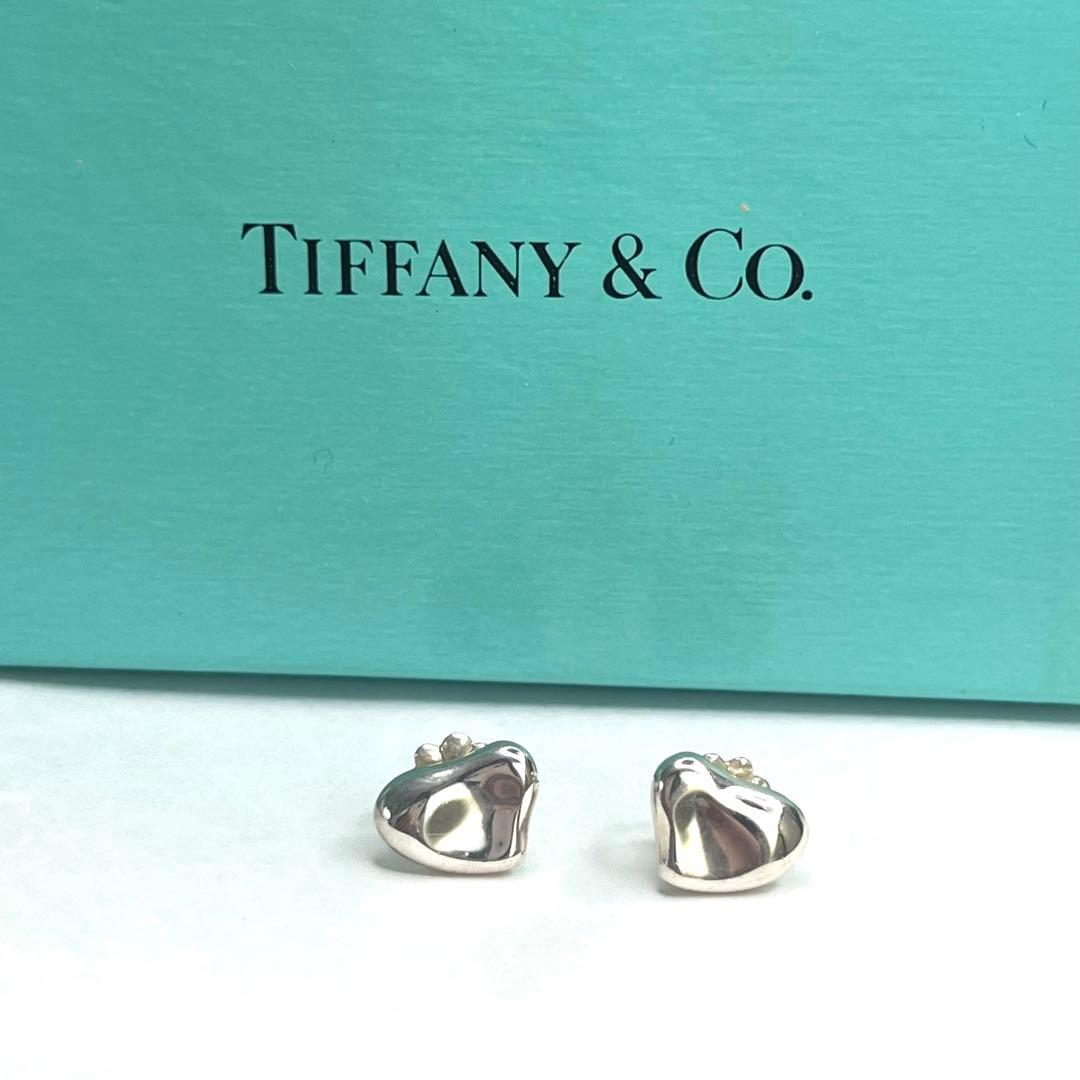美品　ティファニー　フルハート　シルバーピアス　エレサペレッティ