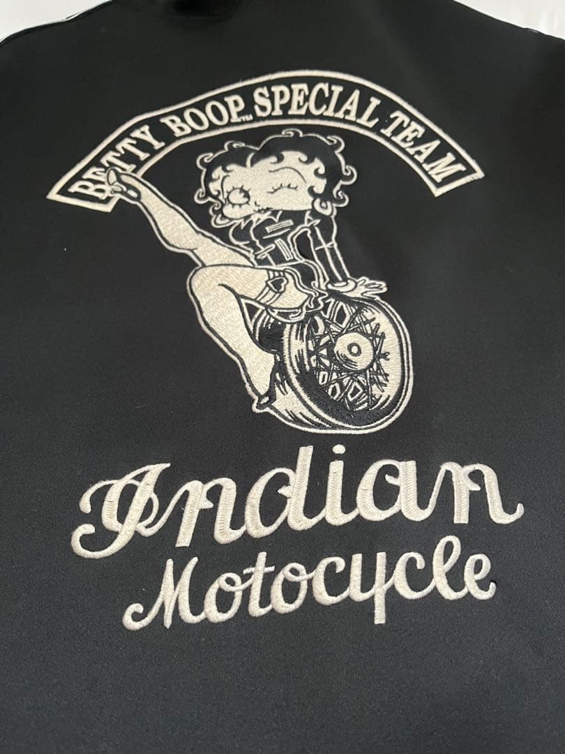 値下げ！Betty BoopIndian Motorcycle パーカー　XXL