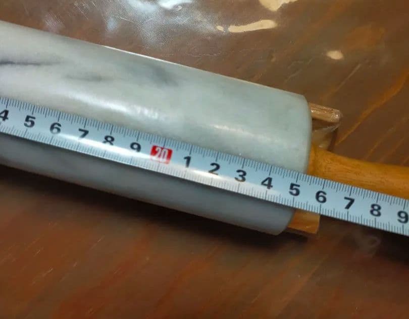 台湾製　天然大理石製高級のし台 1.5cm厚　天然大理石のし棒