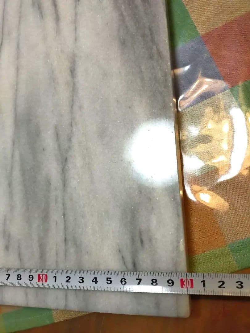 台湾製　天然大理石製高級のし台 1.5cm厚　天然大理石のし棒