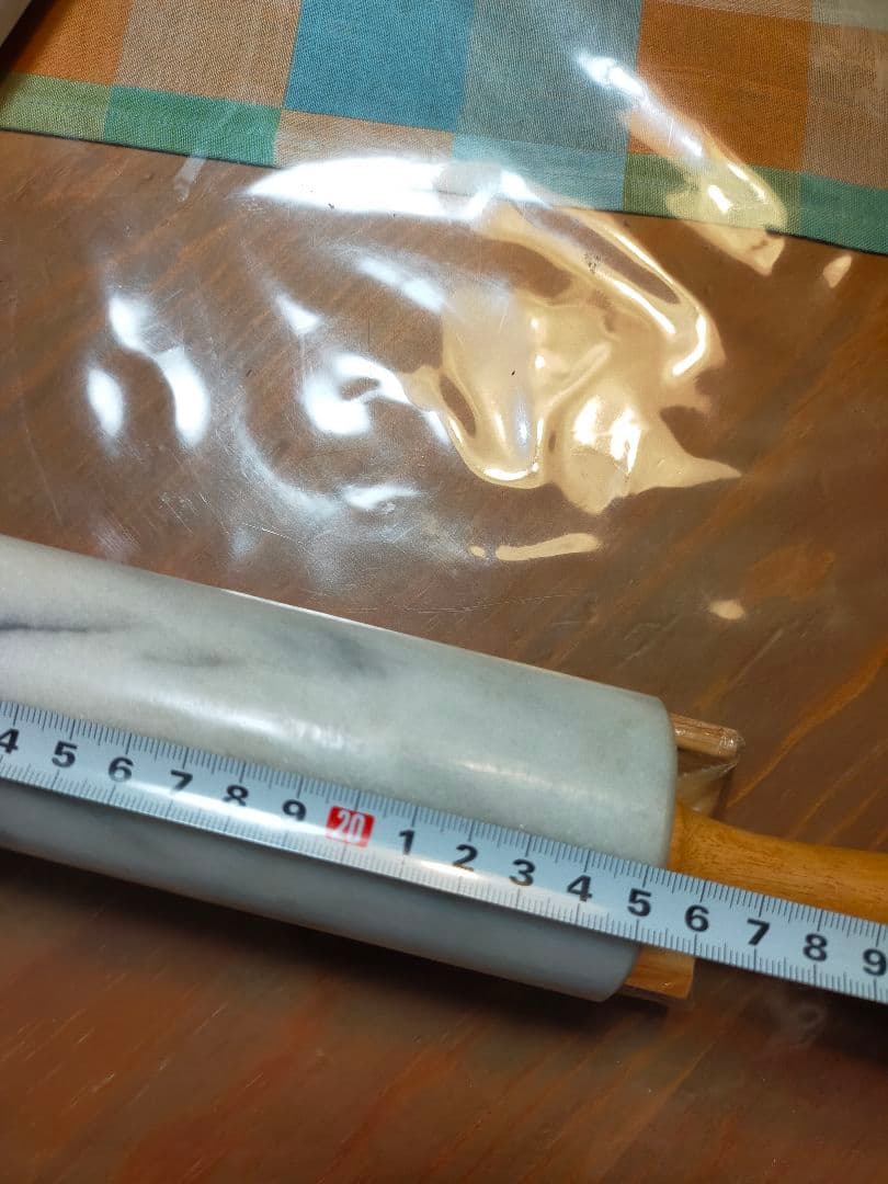 台湾製　天然大理石製高級のし台 1.5cm厚　天然大理石のし棒