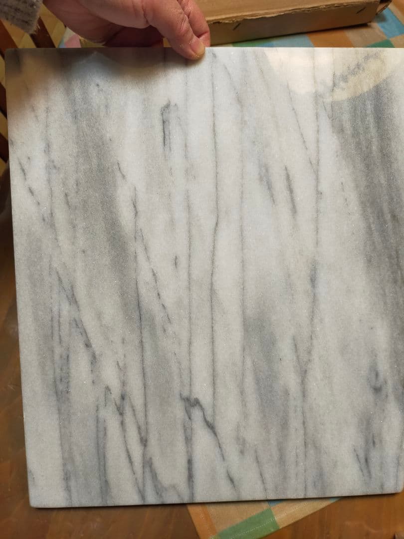 台湾製　天然大理石製高級のし台 1.5cm厚　天然大理石のし棒