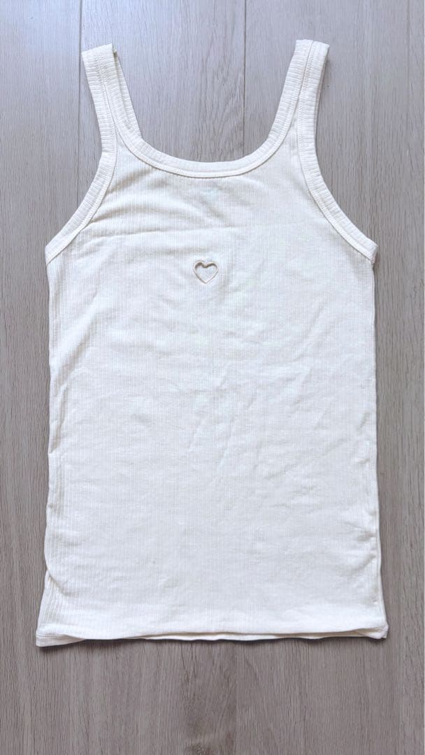 【未使用品】baserange/heart tank・ハートタンク/即日発送/白