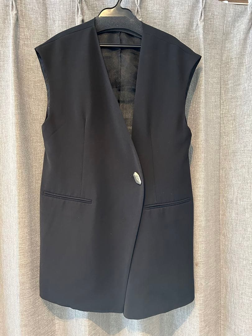 スーツ・フォーマル・ドレス Andresd back sheer gilet setup dress