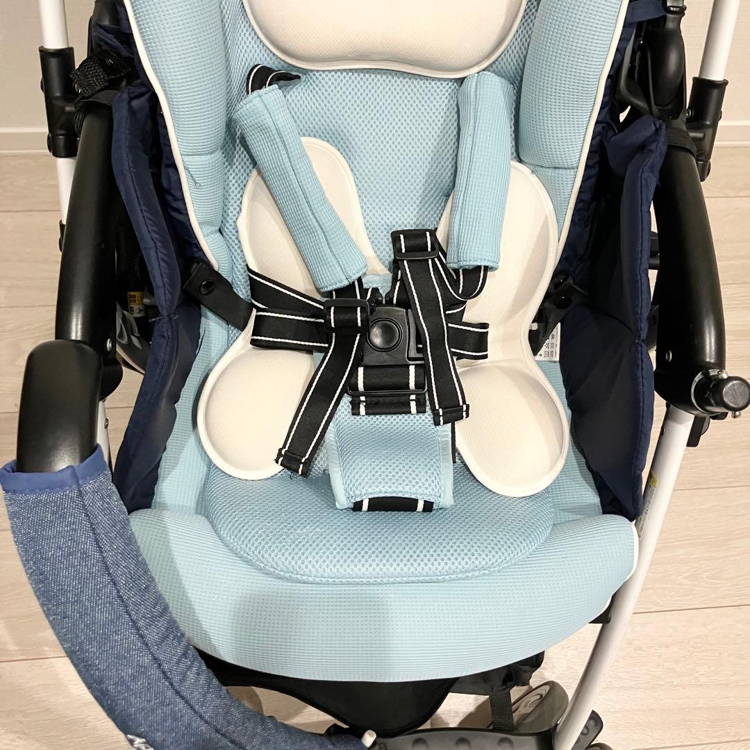 ラクーナビッテ　アップリカ　ベビーカー　アカチャンホンポ限定モデル　ブルー