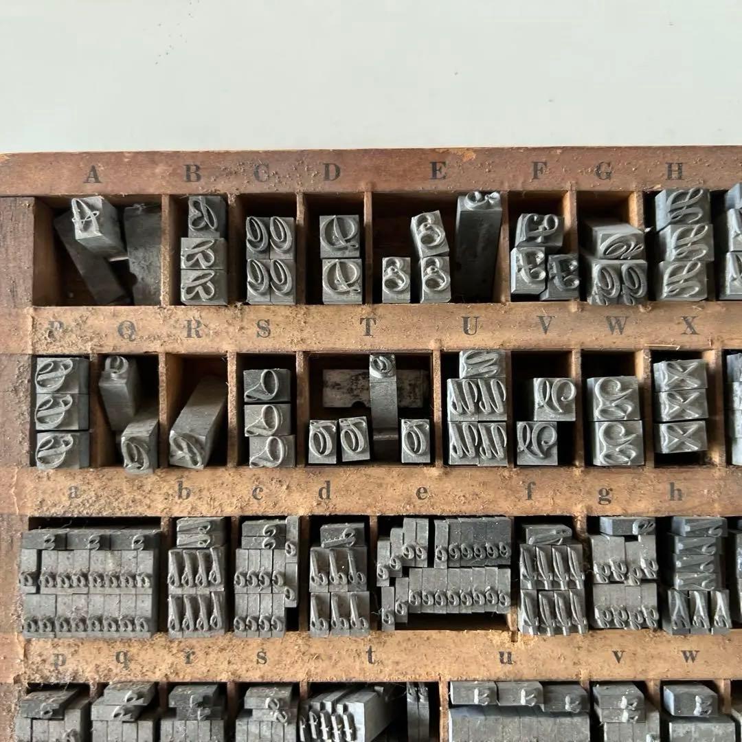 活版印刷　活字　アルファベット　22pt