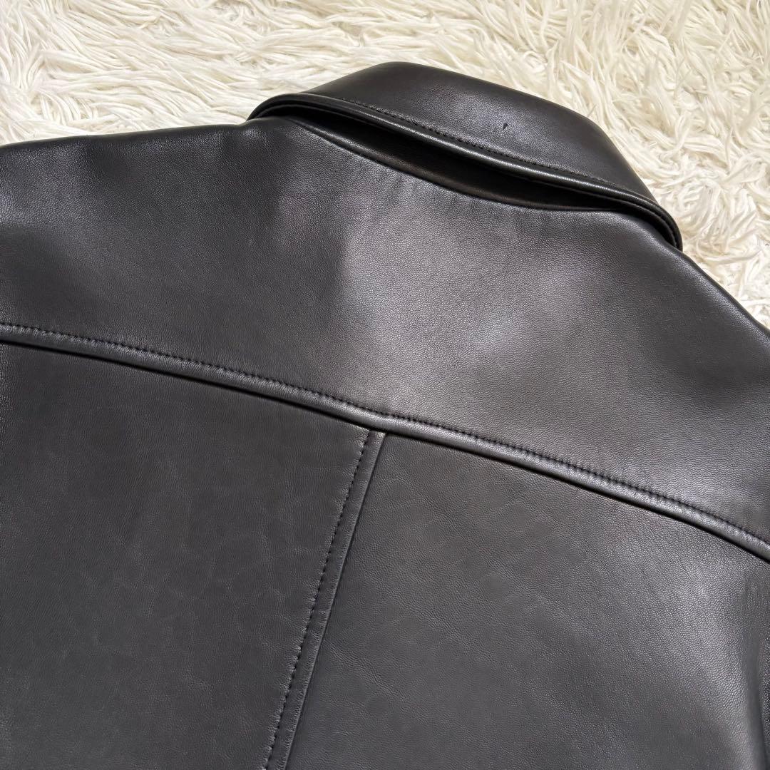 極美品　A.P.C. MOTO ブルゾン　サイズM レザージャケット ブラック