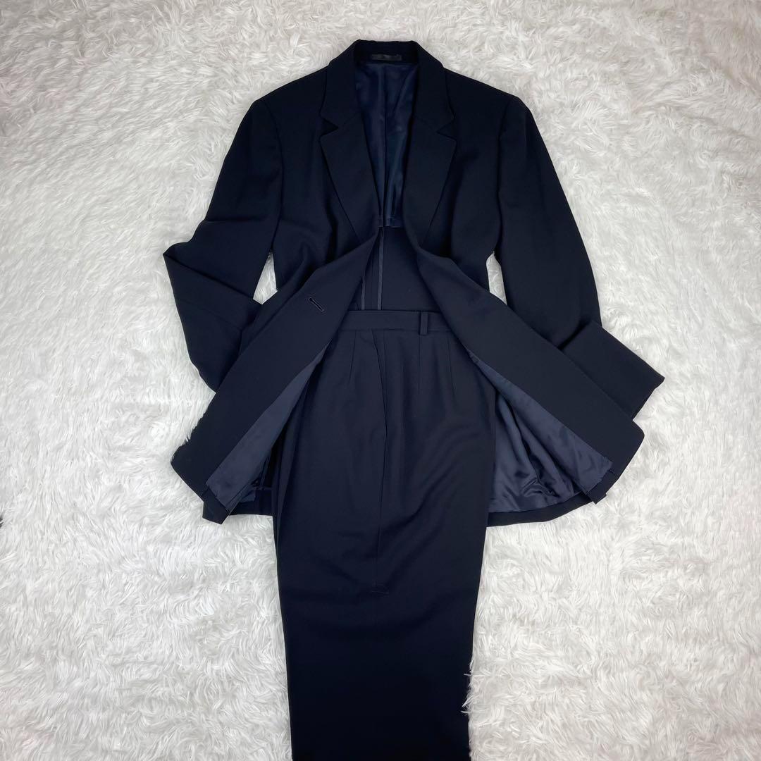 美品✨バーバリーロンドン✨XL✨パンツセットアップスーツ✨大きいサイズ✨ネイビー
