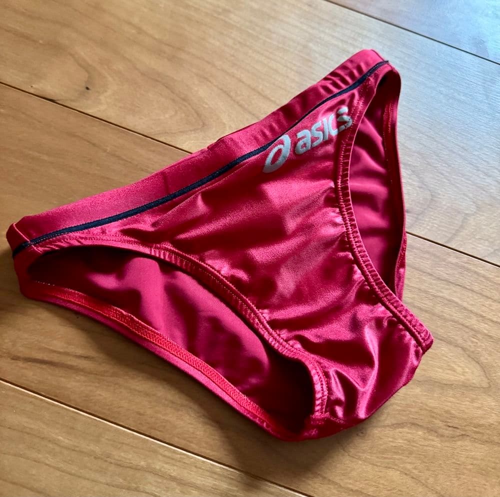 【美品】asics 初期スプラッシャーS レッド Sサイズ 改造 ハイレグ