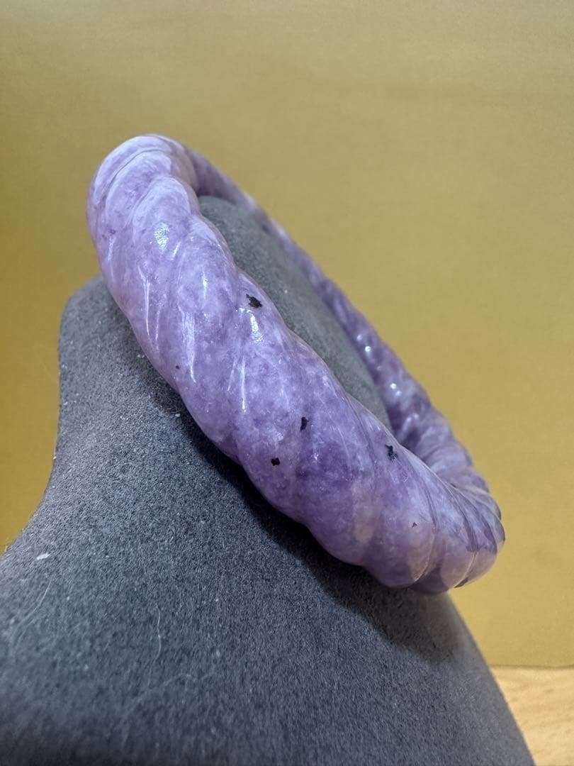 麻花バングル　紫　シャー太翠バングル