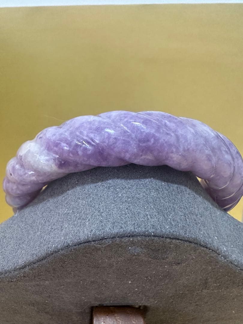 麻花バングル　紫　シャー太翠バングル