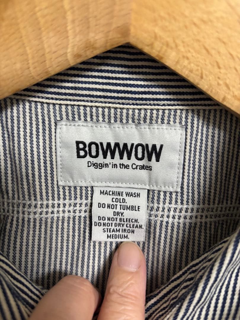 BOWWOWプルオーバーヒッコリーシャツサイズXLほぼ新品