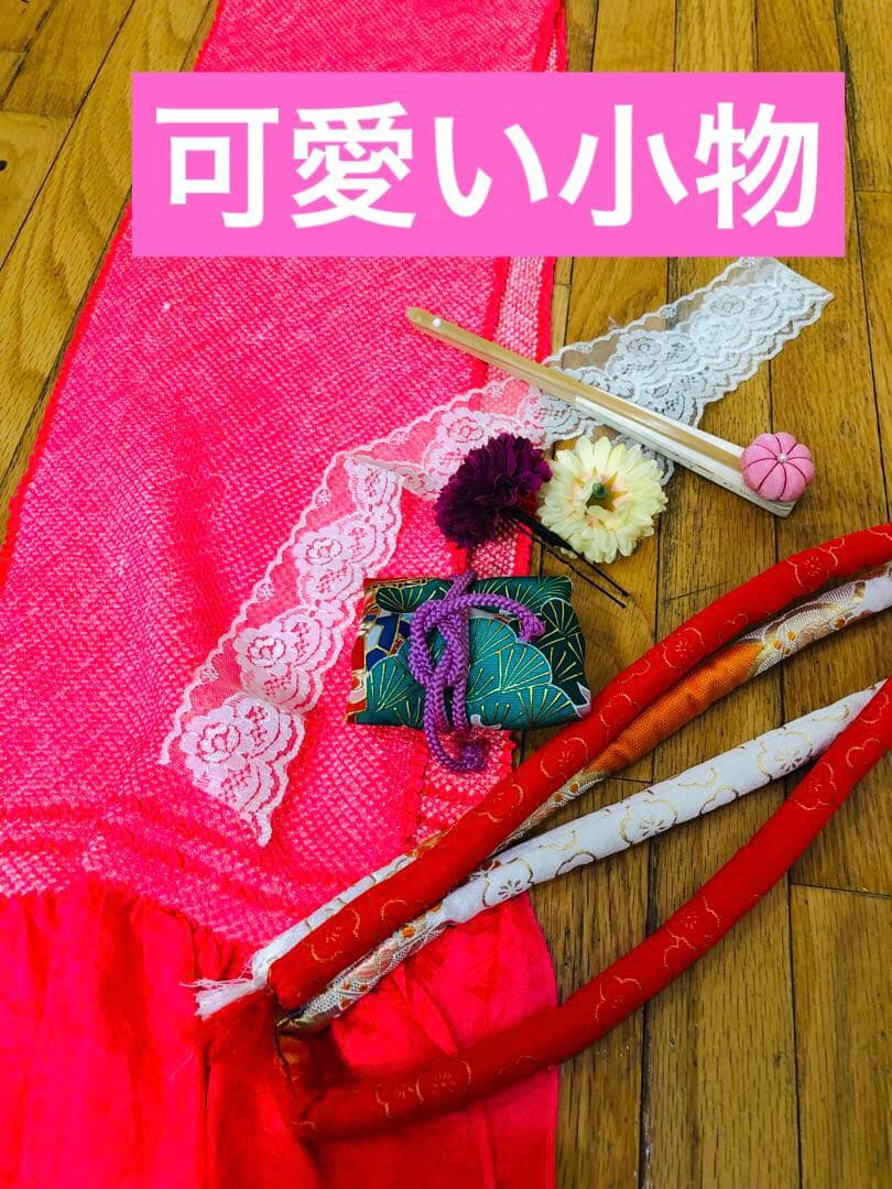 豪華7歳完全フルセット⭐︎未使用しつけ糸付き人気赤地蝶々花々金彩煌びやか際立つ逸品