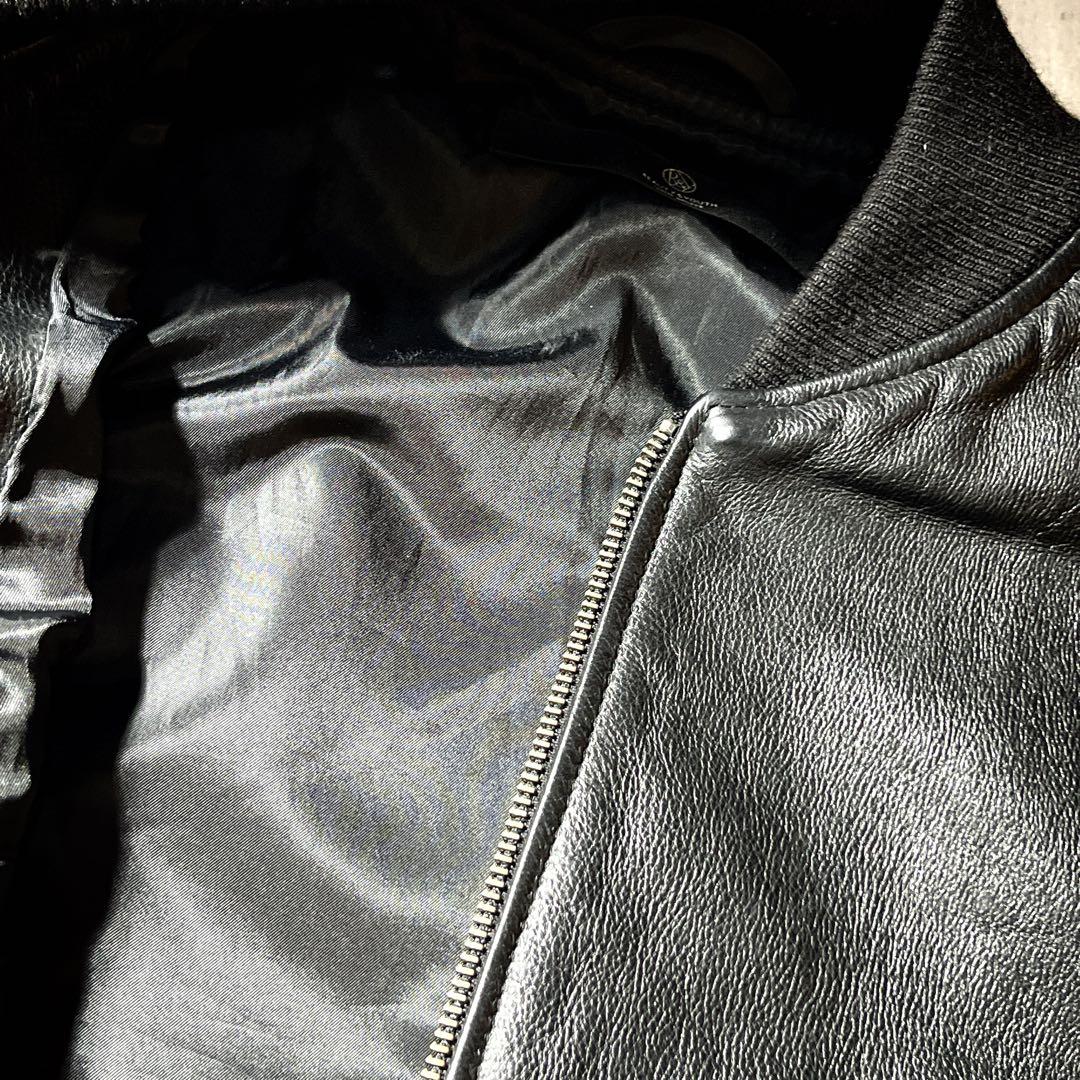 牛革　BEAUTY＆YOUTH レザージャケット MA-1 ボンバージャケット