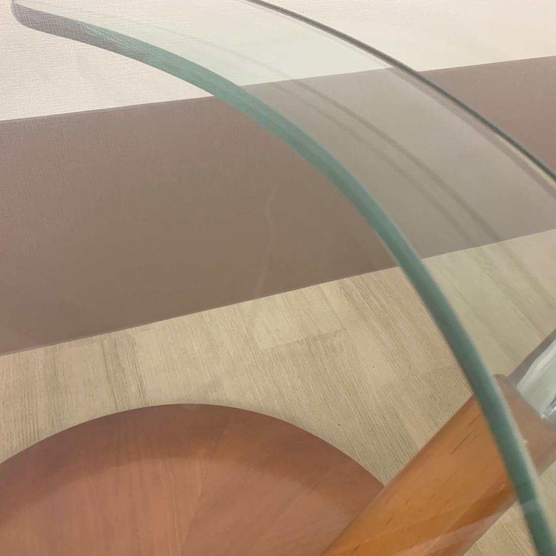 ロナルドシュミット 可動式ガラステーブル コーヒーテーブル IDC大塚家具